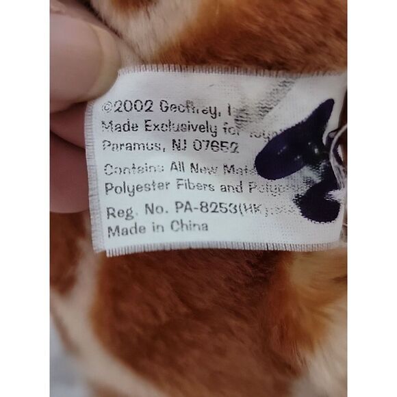 Toys R Us Geoffrey Giraffe Stuffed Animal Plush 2002 26" Large Vintage Retired - Picture 7 of 10